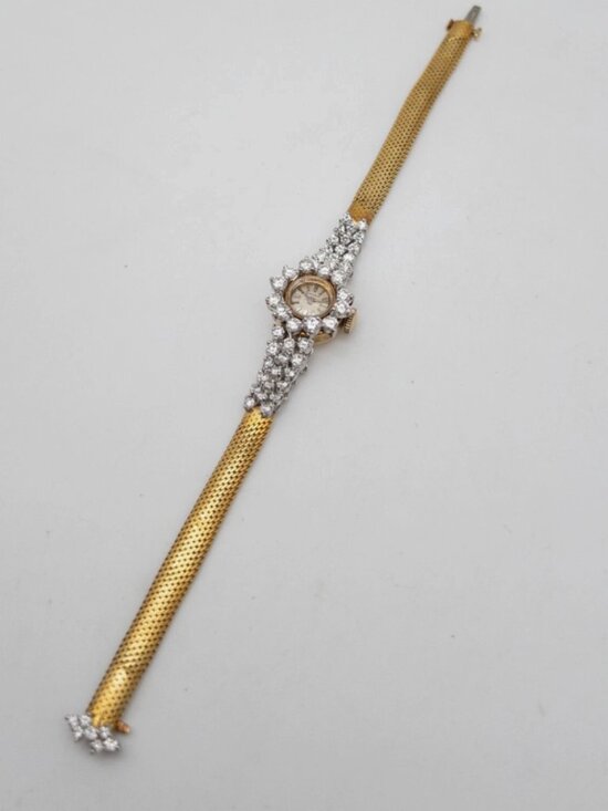 BLANCPAIN 3ct VS G Diamond Ladies 18k Yellow Gold Watch main image 5